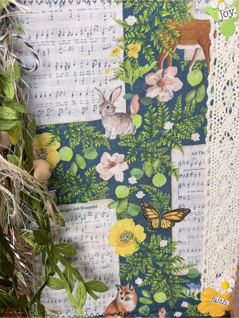 Junk Journal Nature Music Christian Faith Based Softcover Decorated 3 Sig